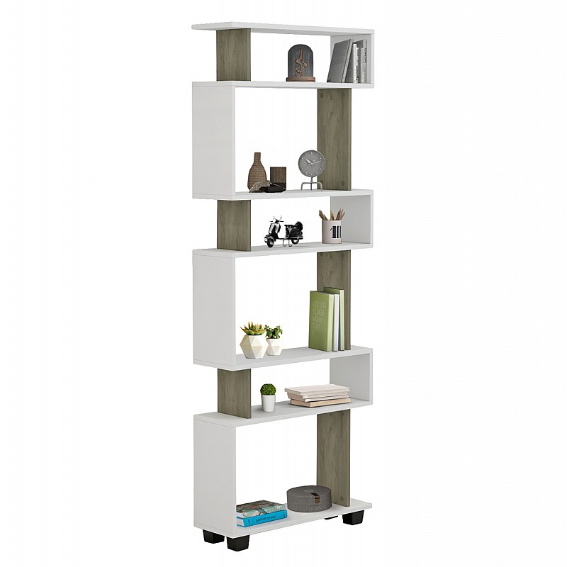 ΒΙΒΛΙΟΘΗΚΗ ΜΕΛΑΜΙΝΗΣ OWLOLIVE GREY ΛΕΥΚΟ 60x19,5x165Yεκ.HM8923.11 ΒΙΒΛΙΟΘΗΚΗ ΜΕΛΑΜΙΝΗΣ OWLOLIVE GREY ΛΕΥΚΟ 60x19,5x165Yεκ.HM8923.11
