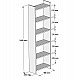 ΒΙΒΛΙΟΘΗΚΗ CLASSIKER HM9226.12 ΜΕΛΑΜΙΝΗΣ SONΟMA-ΛΕΥΚΟ 48,5x22x160Υεκ. ΒΙΒΛΙΟΘΗΚΗ CLASSIKER HM9226.12 ΜΕΛΑΜΙΝΗΣ SONΟMA-ΛΕΥΚΟ 48,5x22x160Υεκ.