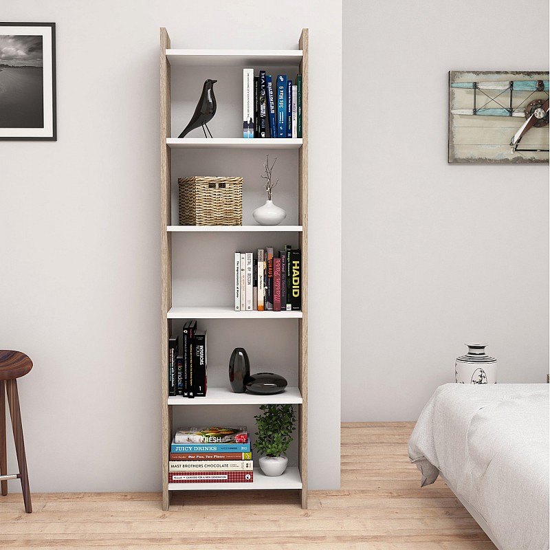 ΒΙΒΛΙΟΘΗΚΗ CLASSIKER HM9226.12 ΜΕΛΑΜΙΝΗΣ SONΟMA-ΛΕΥΚΟ 48,5x22x160Υεκ. ΒΙΒΛΙΟΘΗΚΗ CLASSIKER HM9226.12 ΜΕΛΑΜΙΝΗΣ SONΟMA-ΛΕΥΚΟ 48,5x22x160Υεκ.