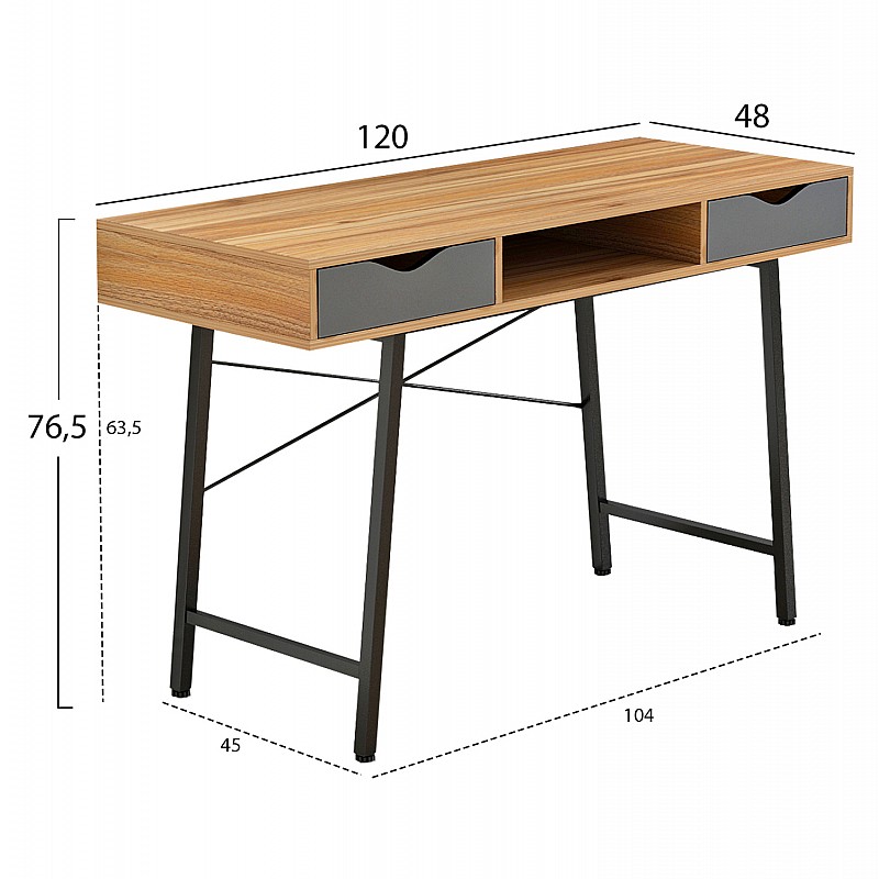 ΓΡΑΦΕΙΟ OLIVIER HM2129.02 ΜΕΛΑΜΙΝΗ ΣΕ ΚΑΡΥΔΙ-ΜΑΥΡΟ-ΜΑΥΡΟΣ ΜΕΤΑΛΛΙΚΟΣ ΣΚΕΛΕΤΟΣ 104x48x89Υεκ ΓΡΑΦΕΙΟ OLIVIER HM2129.02 ΜΕΛΑΜΙΝΗ ΣΕ ΚΑΡΥΔΙ-ΜΑΥΡΟ-ΜΑΥΡΟΣ ΜΕΤΑΛΛΙΚΟΣ ΣΚΕΛΕΤΟΣ 104x48x89Υεκ