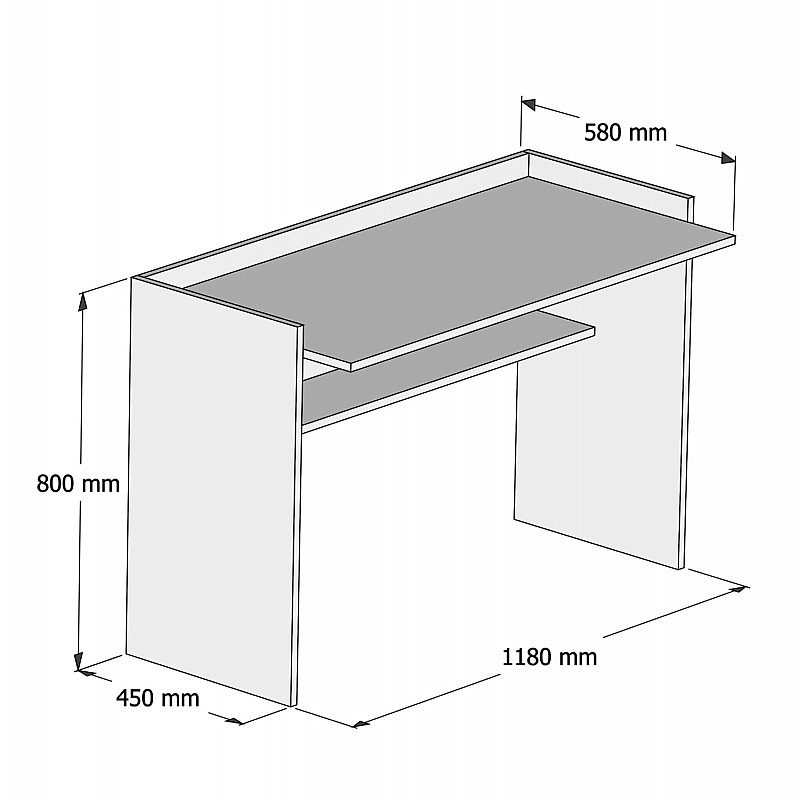 ΓΡΑΦΕΙΟ ΜΕΛΑΜΙΝΗΣ ΓΚΡΙ ΛΕΥΚΟ HM9227.13 118x58x80Υεκ. ΓΡΑΦΕΙΟ ΜΕΛΑΜΙΝΗΣ ΓΚΡΙ ΛΕΥΚΟ HM9227.13 118x58x80Υεκ.