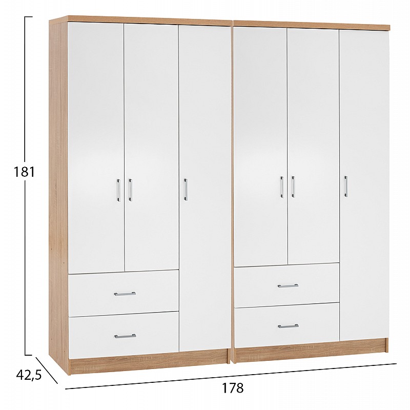 ΝΤΟΥΛΑΠΑ 6ΦΥΛΛΗ CAESAR HM21236.02 ΜΕΛΑΜΙΝΗ SONAMA & ΛΕΥΚΟ 180x42,5Χ181Υεκ. ΝΤΟΥΛΑΠΑ 6ΦΥΛΛΗ CAESAR HM21236.02 ΜΕΛΑΜΙΝΗ SONAMA & ΛΕΥΚΟ 180x42,5Χ181Υεκ.