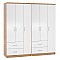 ΝΤΟΥΛΑΠΑ 6ΦΥΛΛΗ CAESAR HM21236.02 ΜΕΛΑΜΙΝΗ SONAMA & ΛΕΥΚΟ 180x42,5Χ181Υεκ.