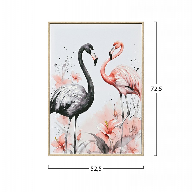 ΠΙΝΑΚΑΣ TOIXOY FLAMINGOS HM4562 ΜΕ ΚΟΡΝΙΖΑ ΜΠΕΖ-ΚΑΜΒΑΣ ΕΚΤΥΠΩΣΗ 52,5x2,8x72,5Υεκ. ΠΙΝΑΚΑΣ TOIXOY FLAMINGOS HM4562 ΜΕ ΚΟΡΝΙΖΑ ΜΠΕΖ-ΚΑΜΒΑΣ ΕΚΤΥΠΩΣΗ 52,5x2,8x72,5Υεκ.