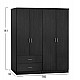 ΣΕΤ 2 ΤΜΧ ΝΤΟΥΛΑΠΑ 4ΦΥΛΛΗ ZEBRANO 160X42X181 HM11350.01 ΣΕΤ 2 ΤΜΧ ΝΤΟΥΛΑΠΑ 4ΦΥΛΛΗ ZEBRANO 160X42X181 HM11350.01