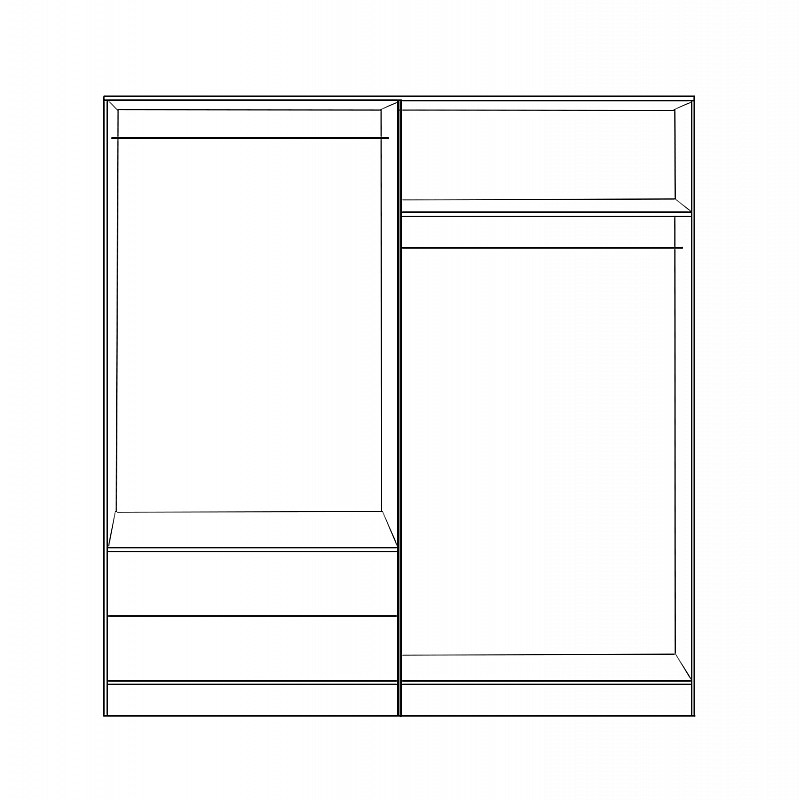 ΣΕΤ 2 ΤΜΧ ΝΤΟΥΛΑΠΑ 4ΦΥΛΛΗ ZEBRANO 160X42X181 HM11350.01 ΣΕΤ 2 ΤΜΧ ΝΤΟΥΛΑΠΑ 4ΦΥΛΛΗ ZEBRANO 160X42X181 HM11350.01