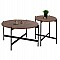 ΣΕΤ 2ΤΜΧ ΤΡΑΠΕΖΙΑ ΣΑΛΟΝΙΟΥ RONDA HM21089.03 MDF ΣΕ ΚΑΡΥΔΙ ΧΡΩΜΑ Φ80εκ & Φ50εκ
