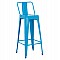 ΣΚΑΜΠΟ BAR-PRO ME ΠΛΑΤΗ ΜΕΤΑΛΛΙΚΟ MELITA HM8643.48 ΜΠΛΕ 42x42x100Υεκ.