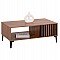 ΤΡΑΠΕΖΙ ΣΑΛΟΝΙΟΥ ΣΕΙΡΑ HARRY HM18007.01 ΜΕΛΑΜΙΝΗ ΦΥΣΙΚΟ ΞΥΛΟΥ-ΜΑΥΡΟ 110x60x43,5Υεκ.
