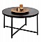 ΤΡΑΠΕΖΙ ΣΑΛΟΝΙΟΥ HM9420.03 BLACK MARBLE ΜΕΛΑΜΙΝΗ-ΜΑΥΡΗ ΜΕΤΑΛΛΙΚΗ ΒΑΣΗ Φ80x48,5Yεκ.