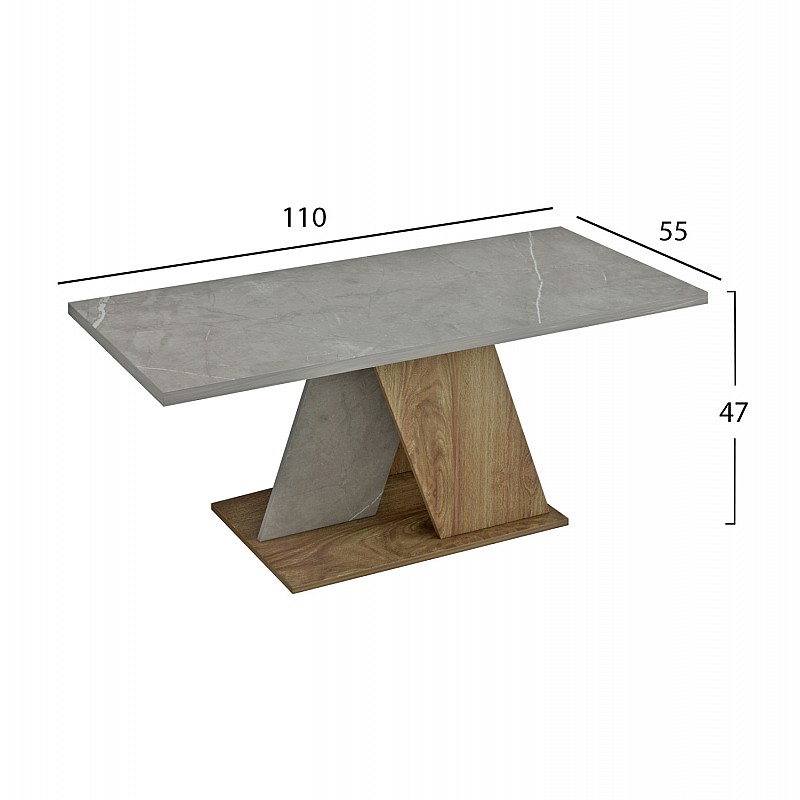 ΤΡΑΠΕΖΙ ΣΑΛΟΝΙΟΥ DILE HM9528.02 ΜΕΛΑΜΙΝΗ ΣΕ STONE TEXTURE ΓΚΡΙ-ΦΥΣΙΚΟ 110x55x47Υεκ. ΤΡΑΠΕΖΙ ΣΑΛΟΝΙΟΥ DILE HM9528.02 ΜΕΛΑΜΙΝΗ ΣΕ STONE TEXTURE ΓΚΡΙ-ΦΥΣΙΚΟ 110x55x47Υεκ.