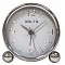 Ρολόι Επιτραπέζιο ΑΜ03 Alfaone Αναλογικό Αθόρυβο Μεταλλικό Chrome-Λευκό