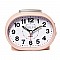 Ρολόι Επιτραπέζιο ALTC-60169 Alfaone Αναλογικό Αθόρυβο με φωτισμό Ροζ rubber-Silver
