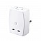 Adaptor ALTA 70126 Alfaone Travel UK ΣΟΥΚΟ + 2XUSB Λευκός