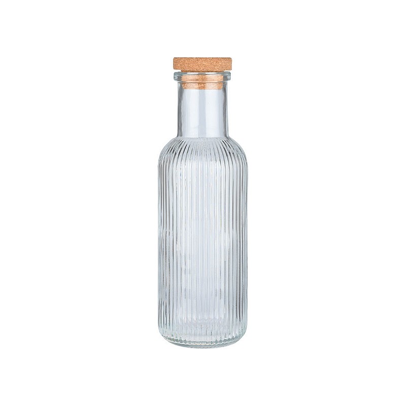 ESTIA ΜΠΟΥΚΑΛΙ ΓΥΑΛΙΝΟ 1000ml ΑΝΑΓΛΥΦΟ ΜΕ ΦΕΛΛΟ ΓΚΡΙ ESTIA 00-21870