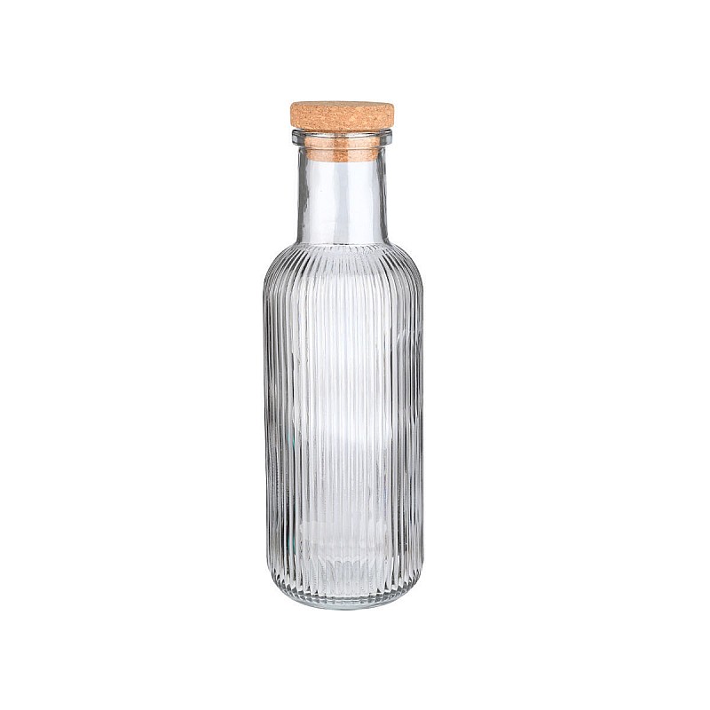 ESTIA ΜΠΟΥΚΑΛΙ ΓΥΑΛΙΝΟ 1000ml ΑΝΑΓΛΥΦΟ ΜΕ ΦΕΛΛΟ ΔΙΑΦΑΝΟ ESTIA 00-21887