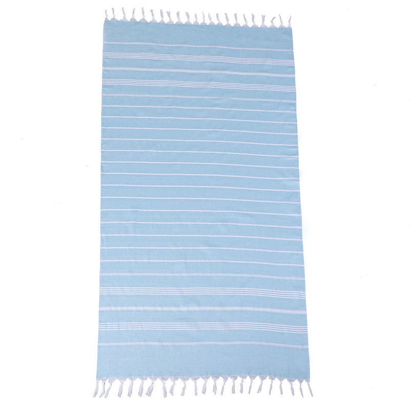 ESTIA ΠΕΤΣΕΤΑ ΘΑΛΑΣΣΗΣ AZURE STRIPES TIDES ΒΑΜΒΑΚΕΡΗ 80x170cm ΓΑΛΑΖΙΟ ESTIA 00-31107