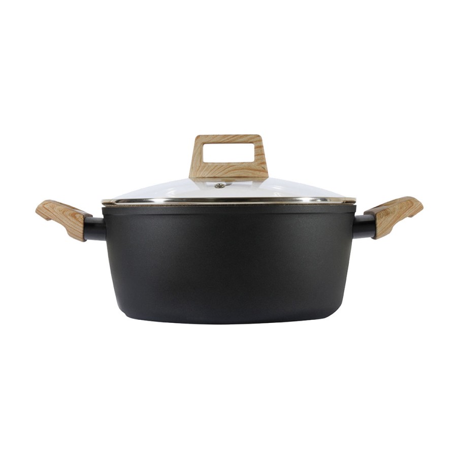 ΚΑΤΣΑΡΟΛΑ EARTH ΑΝΤΙΚΟΛΛΗΤΙΚΗ ΠΡΕΣΣΑΡΙΣΤΟΥ ΑΛΟΥΜΙΝΙΟΥ 24cm 4.3lt ESTIA 01-10218