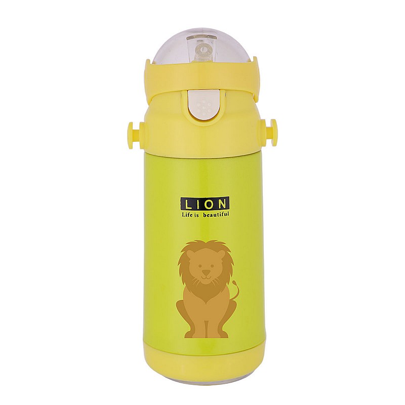 ΘΕΡΜΟΣ ΠΑΙΔΙΚΟ JUNGLE ΑΝΟΞΕΙΔΩΤΟ 350ml PEAR GREEN ESTIA 01-10935
