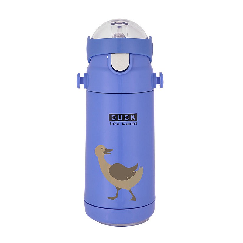 ΘΕΡΜΟΣ ΠΑΙΔΙΚΟ JUNGLE ΑΝΟΞΕΙΔΩΤΟ 350ml SKY BLUE ESTIA 01-10942