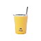 ESTIA ΘΕΡΜΟΣ COFFEE MUG SAVE THE AEGEAN 350ml PINEAPPLE YELLOW ESTIA 01-12458