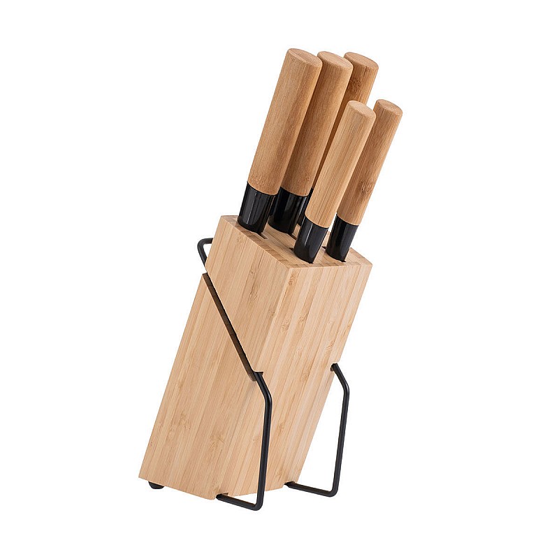 ESTIA ΜΑΧΑΙΡΙΑ BAMBOO ESSENTIALS ΑΝΟΞΕΙΔΩΤΑ ΜΕ ΒΑΣΗ ΣΕΤ 5 ΤΕΜ. ESTIA 01-12854