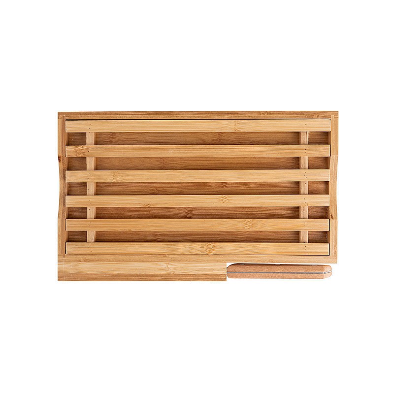 ESTIA ΕΠΙΦΑΝΕΙΑ ΚΟΠΗΣ ΨΩΜΙΟΎ BAMBOO ESSENTIALS ΜΕ ΜΑΧΑΙΡΙ ΨΩΜΙΟΥ 35.5x22x3.5cm ESTIA 01-12946