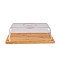 ΒΑΣΗ ΤΥΡΙΩΝ BAMBOO ESSENTIALS ΜΕ ΠΛΑΣΤΙΚΌ ΚΑΠΑΚΙ 24x18x7.5cm ESTIA 01-12960