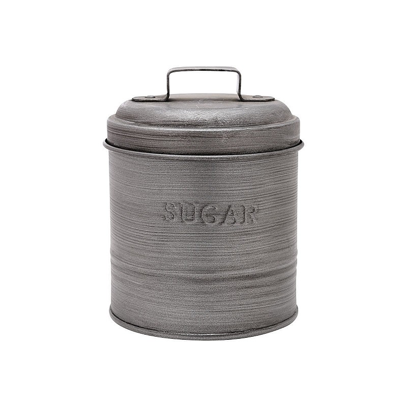 ESTIA ΔΟΧΕΙΟ ΖΑΧΑΡΗΣ ΜΕΤΑΛΛΙΚΟ 11x11x14cm ΜΕ ΑΕΡΟΣΤΕΓΕΣ ΚΑΠΑΚΙ ESTIA 01-13318