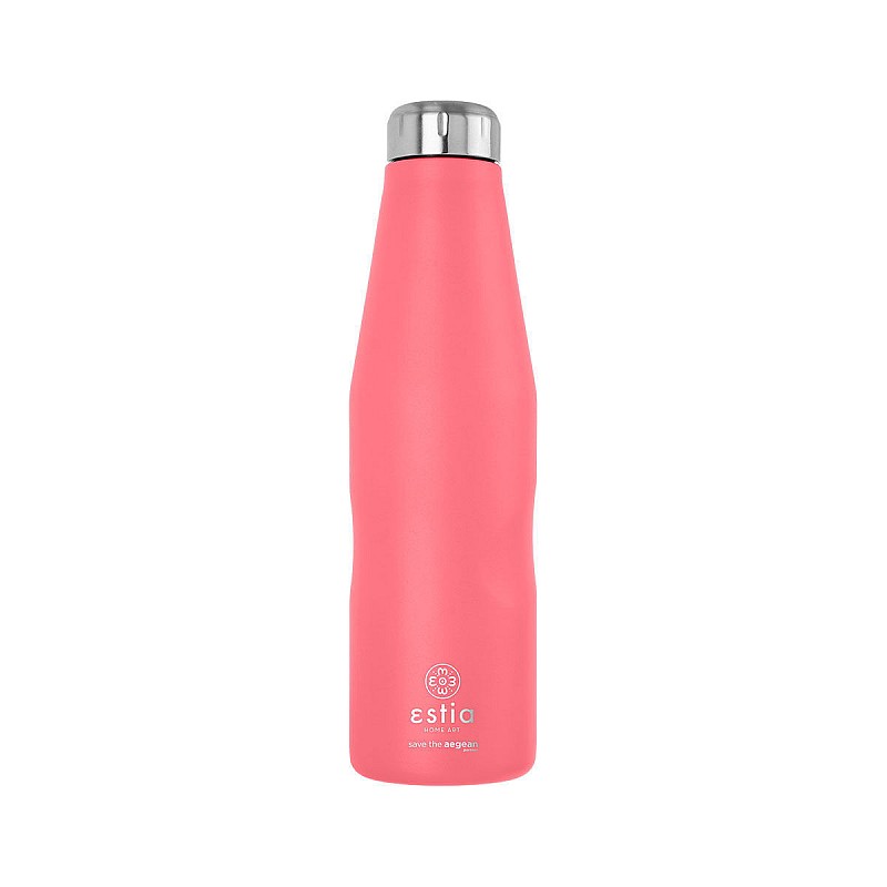 ESTIA ΘΕΡΜΟΣ TRAVEL FLASK SAVE THE AEGEAN 750ml FUSION CORAL ESTIA 01-16586