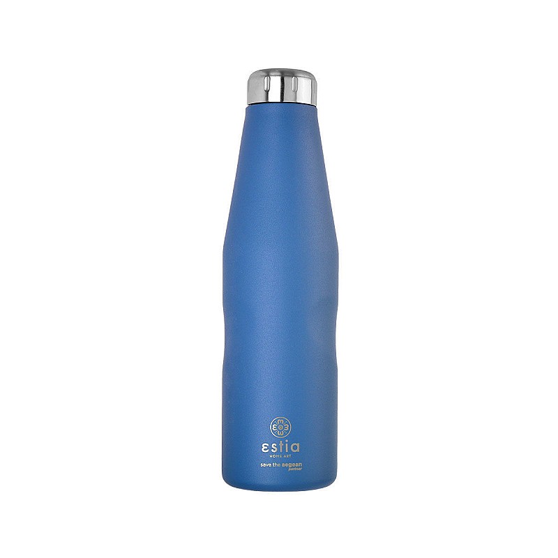 ESTIA ΘΕΡΜΟΣ TRAVEL FLASK SAVE THE AEGEAN 750ml DENIM BLUE ESTIA 01-16616