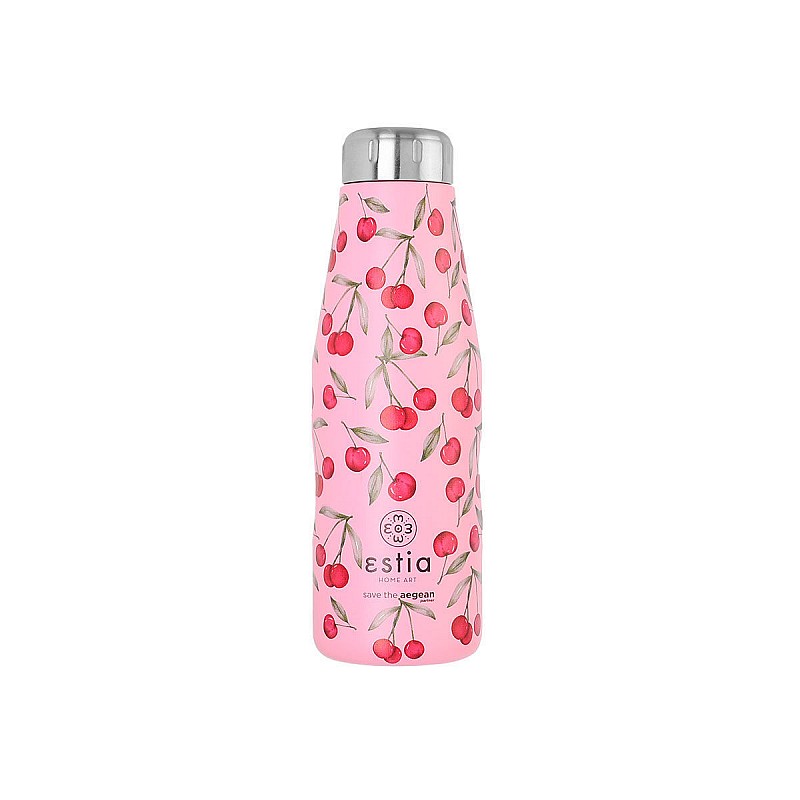 ESTIA ΘΕΡΜΟΣ TRAVEL FLASK SAVE THE AEGEAN 500ml CHERRY ROSE ESTIA 01-16647