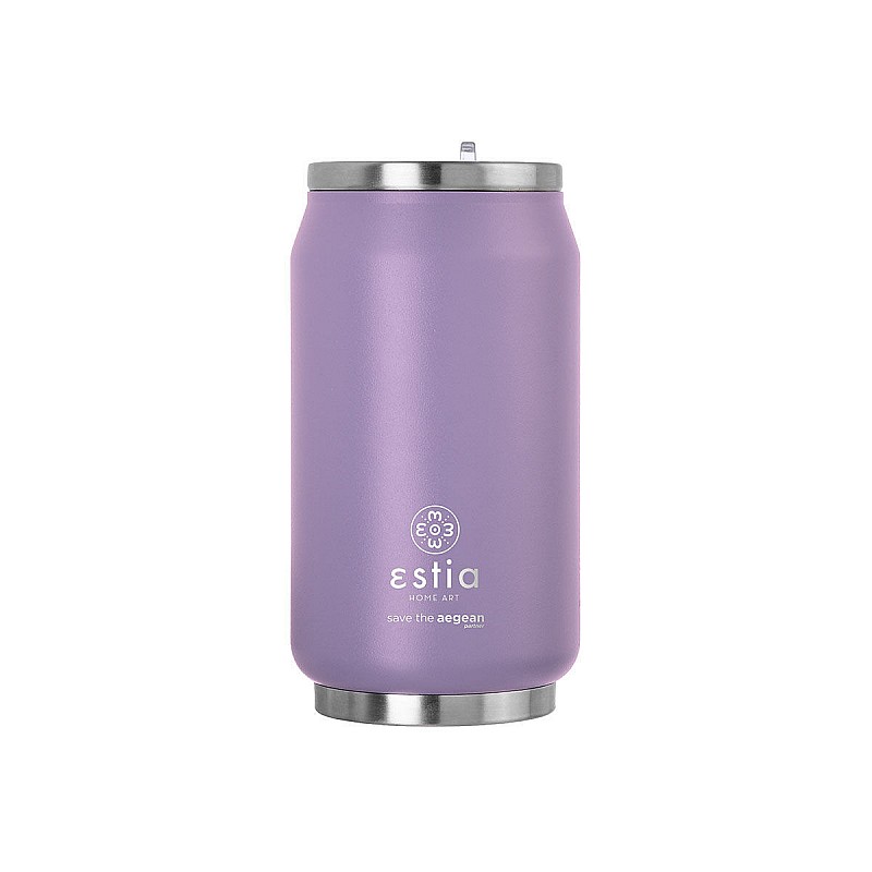 ESTIA ΘΕΡΜΟΣ TRAVEL CUP SAVE THE AEGEAN 300ml LAVENDER PURPLE ESTIA 01-16715