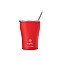 ESTIA ΘΕΡΜΟΣ COFFEE MUG SAVE THE AEGEAN 350ml SCARLET RED ESTIA 01-16845