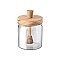 ESTIA ΔΟΧΕΙΟ ΜΕΛΙΟΥ ACACIA ΓΥΑΛΙΝΟ 450ml 9x9x13.5cm ΜΕ ΚΟΥΤΑΛΙ ΜΕΛΙΟΥ ESTIA 01-17453