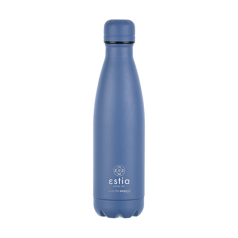 ESTIA ΘΕΡΜΟΣ FLASK LITE SAVE THE AEGEAN 500ml DENIM BLUE ESTIA 01-18009