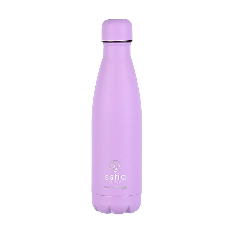 ESTIA ΘΕΡΜΟΣ FLASK LITE SAVE THE AEGEAN 500ml LAVENDER PURPLE ESTIA 01-18047