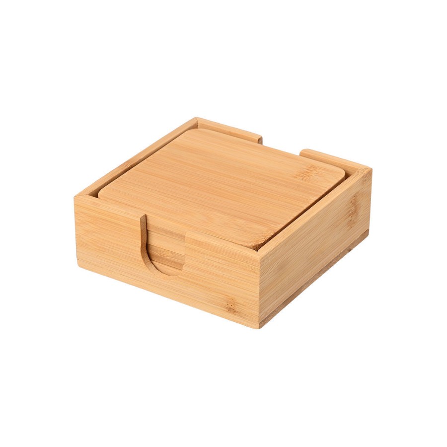ESTIA ΣΟΥΒΕΡ BAMBOO ESSENTIALS 11x11cm ΜΕ ΘΗΚΗ 5 ΤΕΜ. ESTIA 01-19723