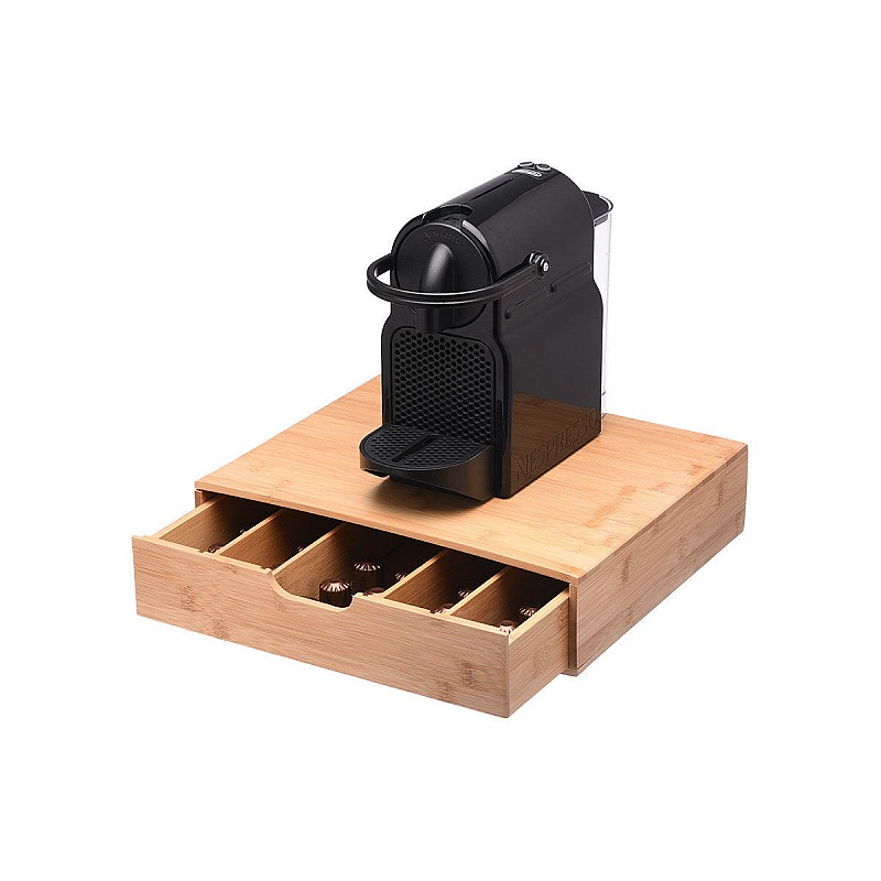 ESTIA ΘΗΚΗ ΓΙΑ ΚΑΨΟΥΛΕΣ ESPRESSO BAMBOO ESSENTIALS ΣΥΡΤΑΡΩΤΗ ΜΕ 5 ΡΥΘΜΙΖΟΜΕΝΕΣ ΘΕΣΕΙΣ ESTIA 01-19860
