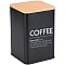 ESTIA ΔΟΧΕΙΟ ΓΙΑ ΚΑΦΕ BAMBOO ESSENTIALS ΜΕΤΑΛΛΙΚΟ 10x13cm ΜΑΥΡΟ ESTIA 01-20255