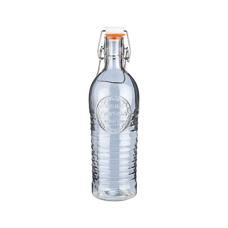 ΜΠΟΥΚΑΛΙ ΓΥΑΛΙΝΟ  1100ml ΜΕ ΜΕΤΑΛΛΙΚΟ ΚΛΙΠ ESTIA 01-21832