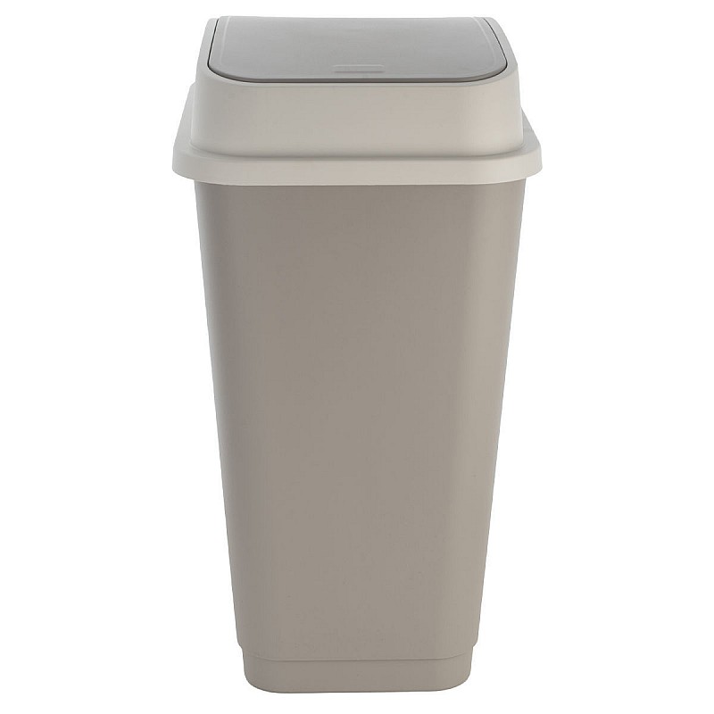 ESTIA ΚΑΔΟΣ ΑΠΟΡΡΙΜΑΤΩΝ FLIPTOP ΠΛΑΣΤΙΚΟΣ 50lt ΓΚΡΙ ESTIA 01-21986