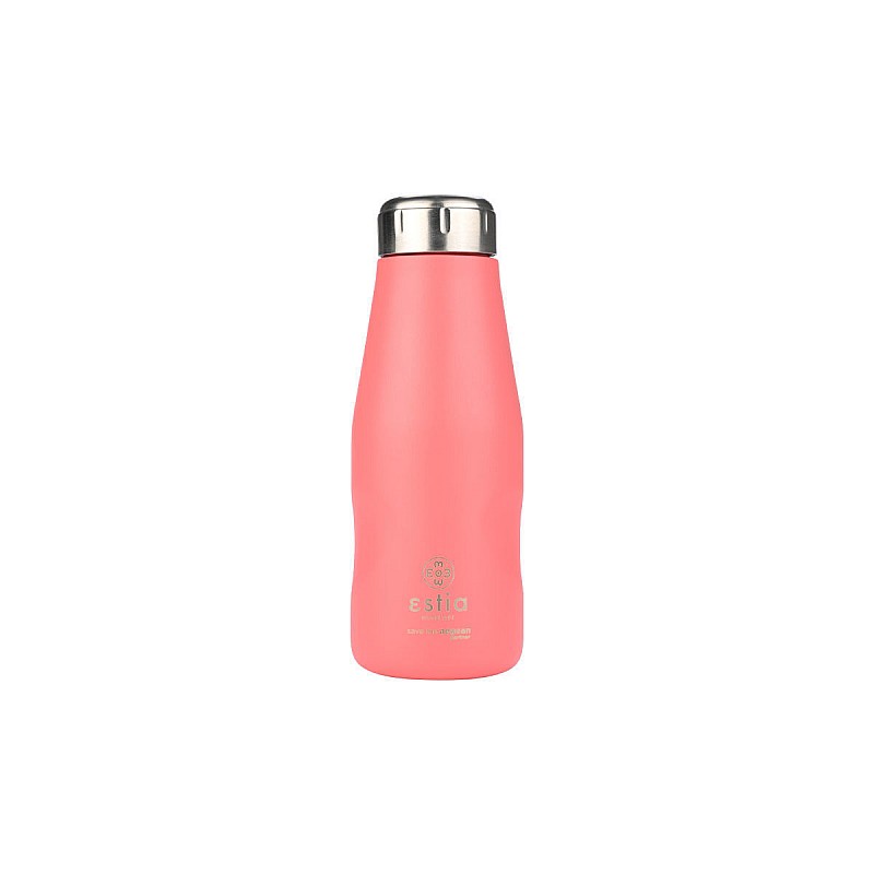 ESTIA ΘΕΡΜΟΣ TRAVEL FLASK SAVE THE AEGEAN 350ml FUSION CORAL ESTIA 01-22327