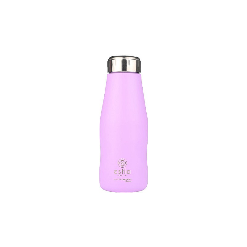 ESTIA ΘΕΡΜΟΣ TRAVEL FLASK SAVE THE AEGEAN 350ml LAVENDER PURPLE ESTIA 01-22358