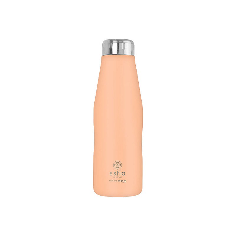 ESTIA ΘΕΡΜΟΣ TRAVEL FLASK SAVE THE AEGEAN 500ml PEACH FUZZ ESTIA 01-23447