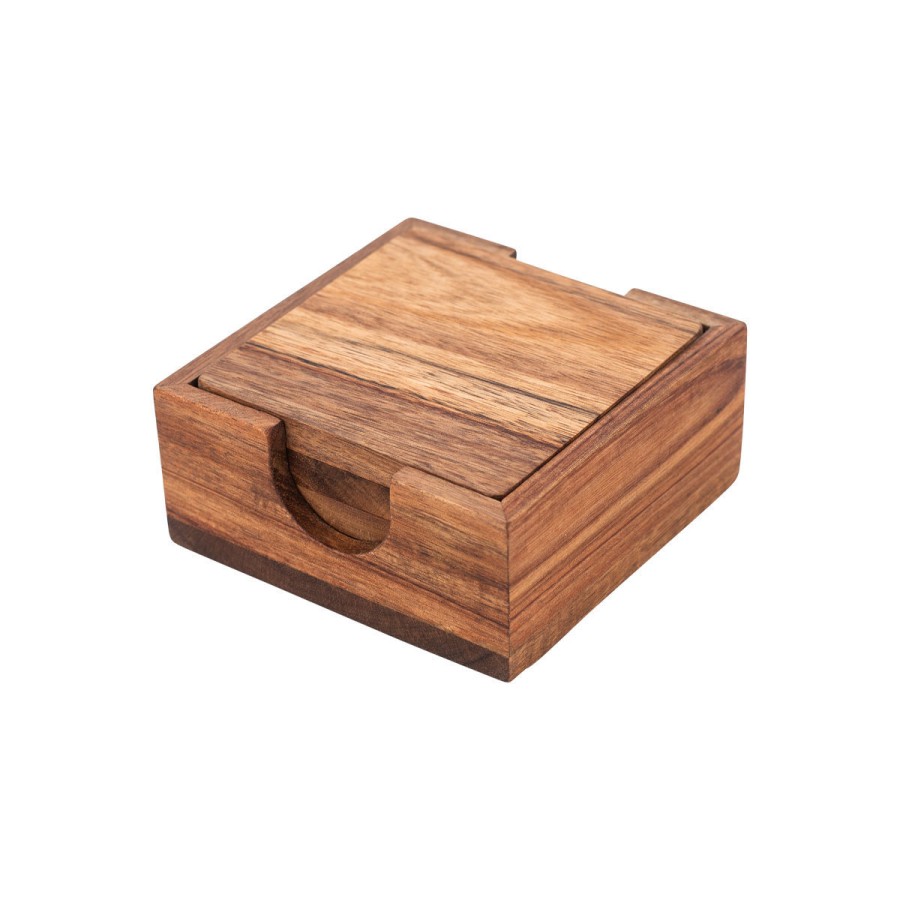 ESTIA ΣΟΥΒΕΡ ACACIA 11x11cm ΜΕ ΘΗΚΗ 5 ΤΕΜ. ESTIA 01-24956