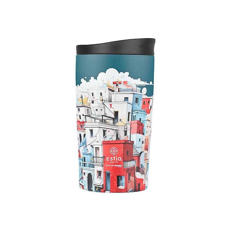 ESTIA ΘΕΡΜΟΣ TRAVEL MUG SAVE THE AEGEAN 350ml URBAN MYTHOS ESTIA 01-25601