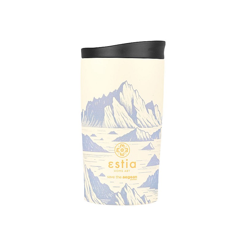 ESTIA ΘΕΡΜΟΣ TRAVEL MUG SAVE THE AEGEAN 350ml ALPINE ESSENCE ESTIA 01-25625