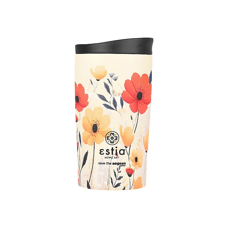 ESTIA ΘΕΡΜΟΣ TRAVEL MUG SAVE THE AEGEAN 350ml SUMMER REVERIE ESTIA 01-25656