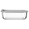 ESTIA ΦΑΓΗΤΟΔΟΧΕΙΟ COLORSEAL ΓΥΑΛΙΝΟ 1520ml 23.5x17.8x7.6cm ΜΕ ΚΑΠΑΚΙ ΣΙΛΙΚΟΝΗΣ ΓΚΡΙ ESTIA 01-26431